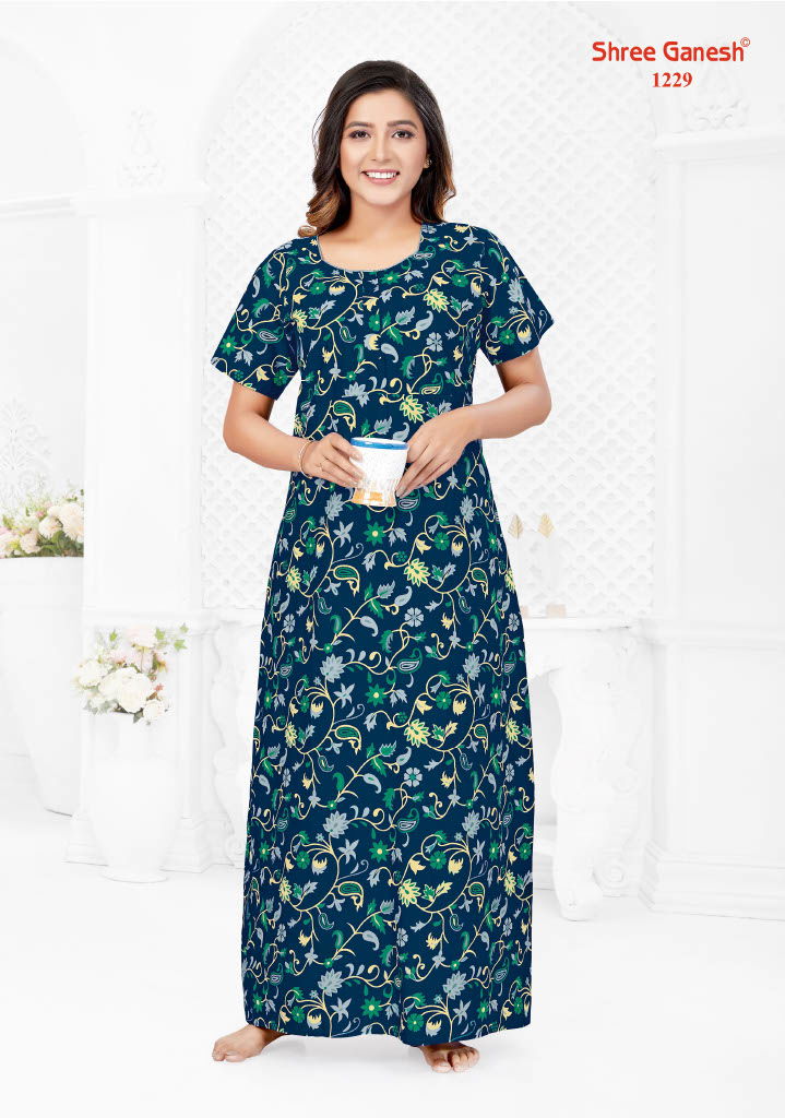 Kavya Vol 2 By Shree Ganesh Printed Cotton Nighty Wholesale Shop In Surat
